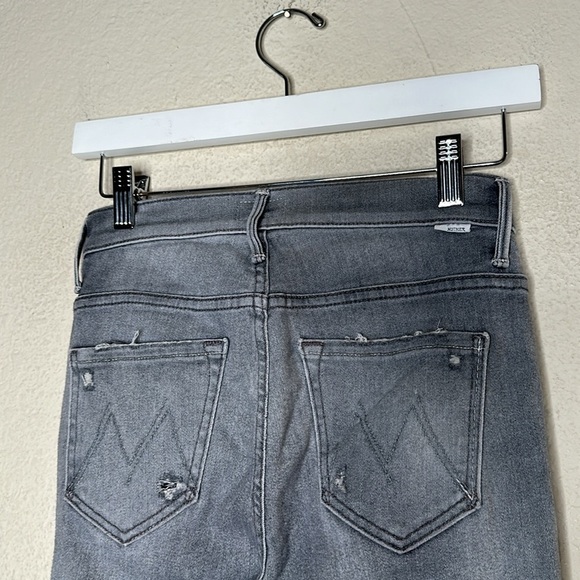 Mother The Insider Crop Step Fray Best Left in the Shadows Jeans Size 24 - Picture 10 of 12